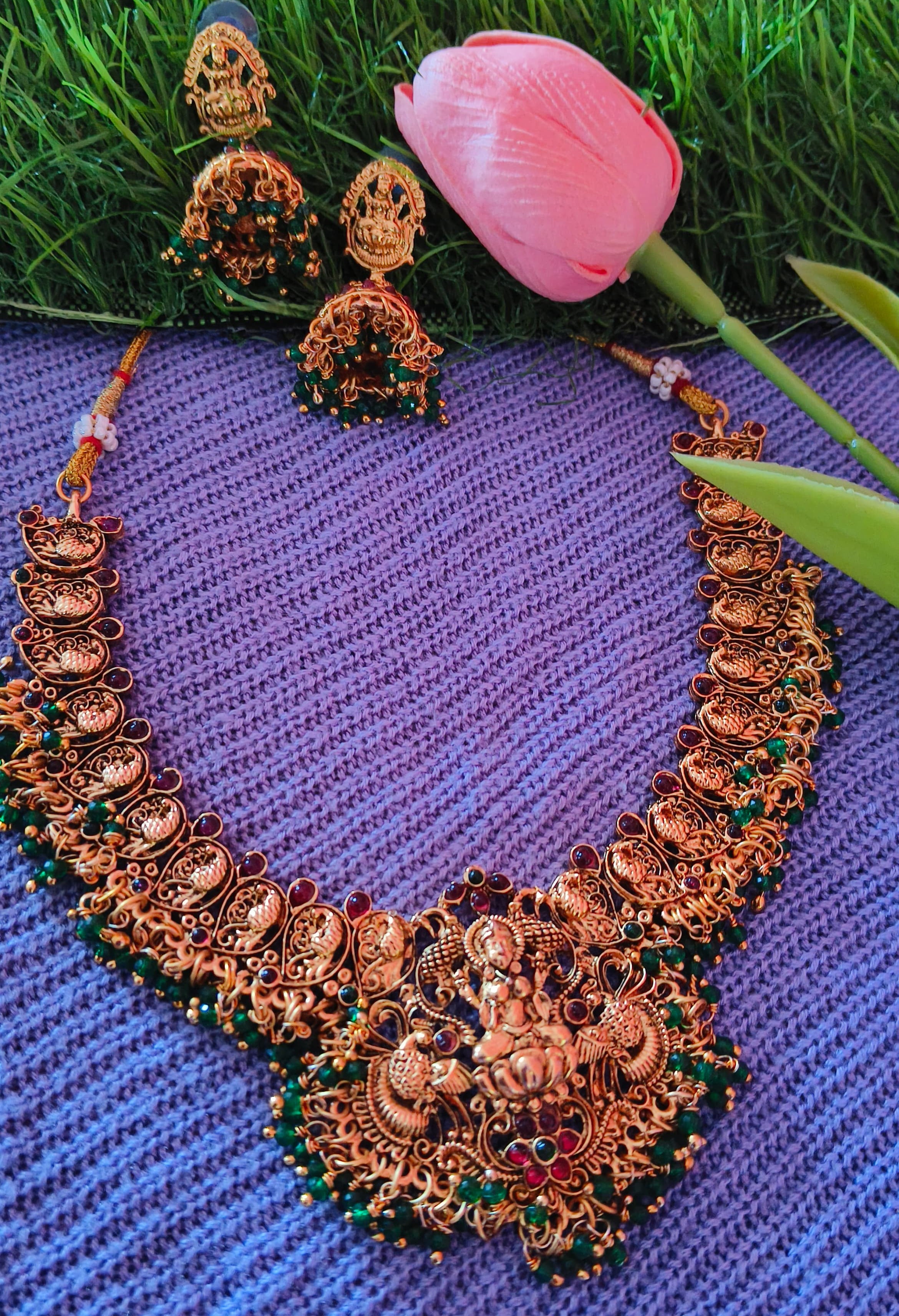 Lakshmi Design Necklace & Earring