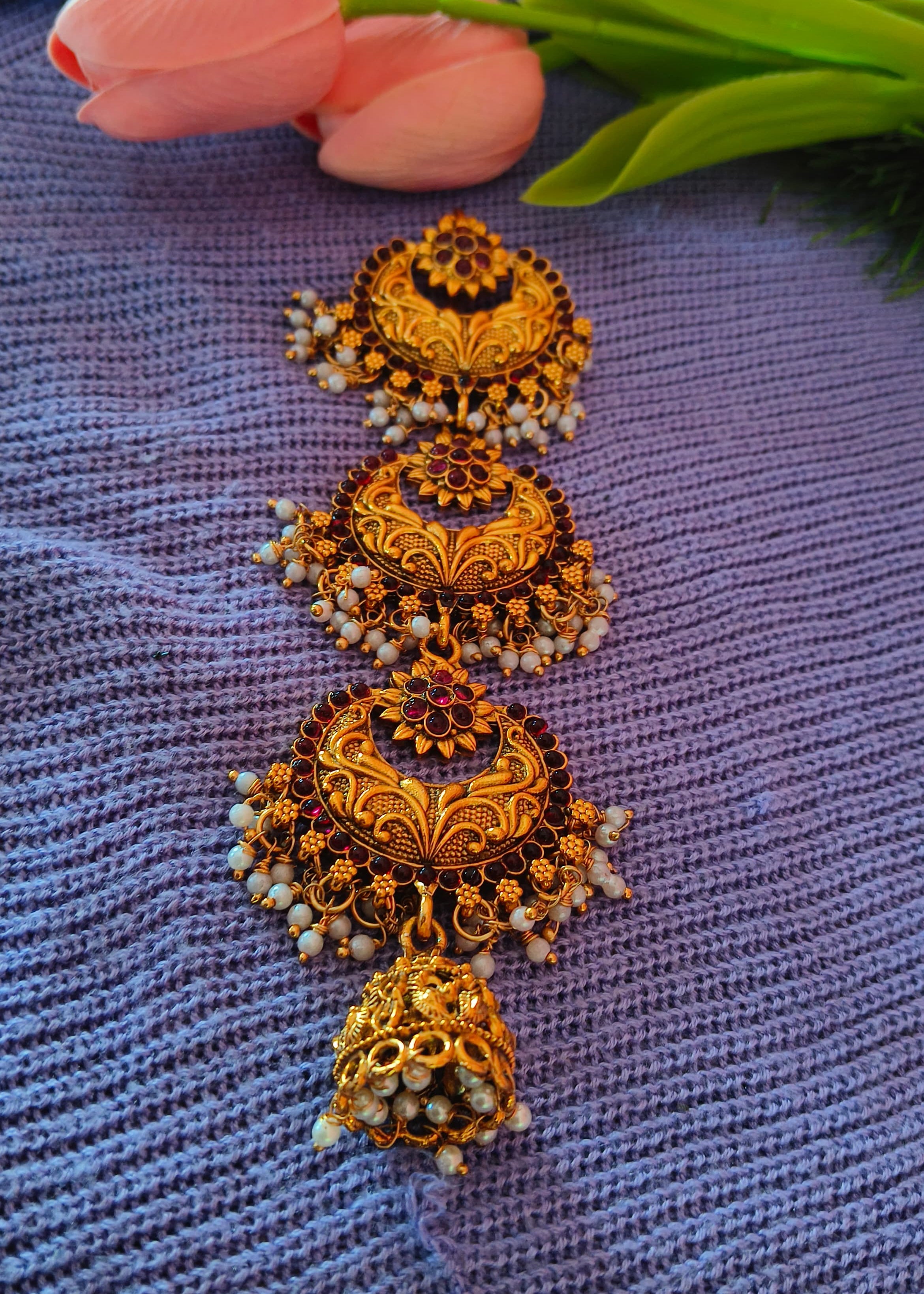 Temple Jewelry Hair Pin (Jada Billa)