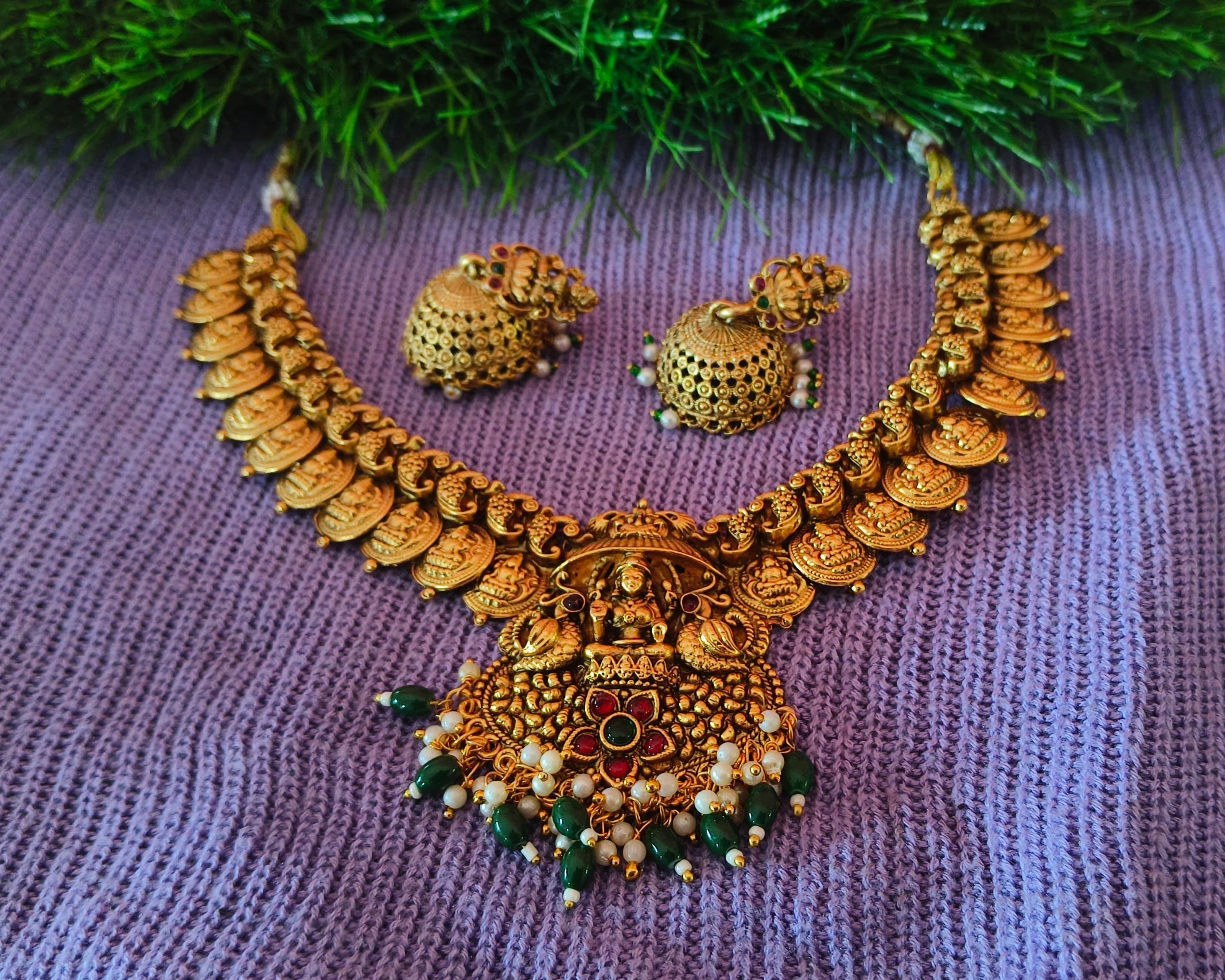 Lakshmi Design Necklace & Earring